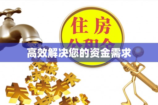 蚌山高效解决您的资金需求