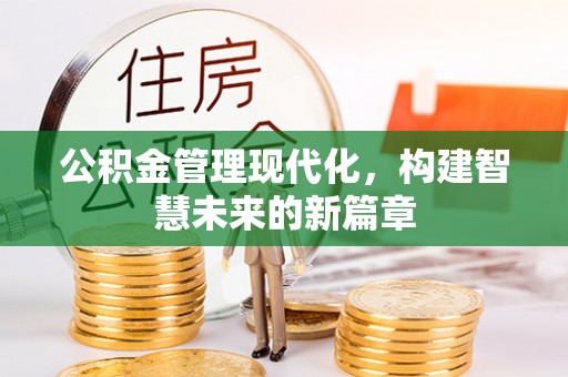 蚌山公积金管理现代化，构建智慧未来的新篇章